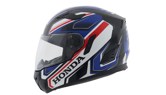 Honda Solid Black & Blue Red