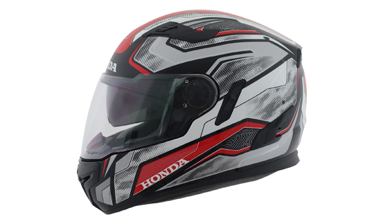 Honda Solid Black & Red White